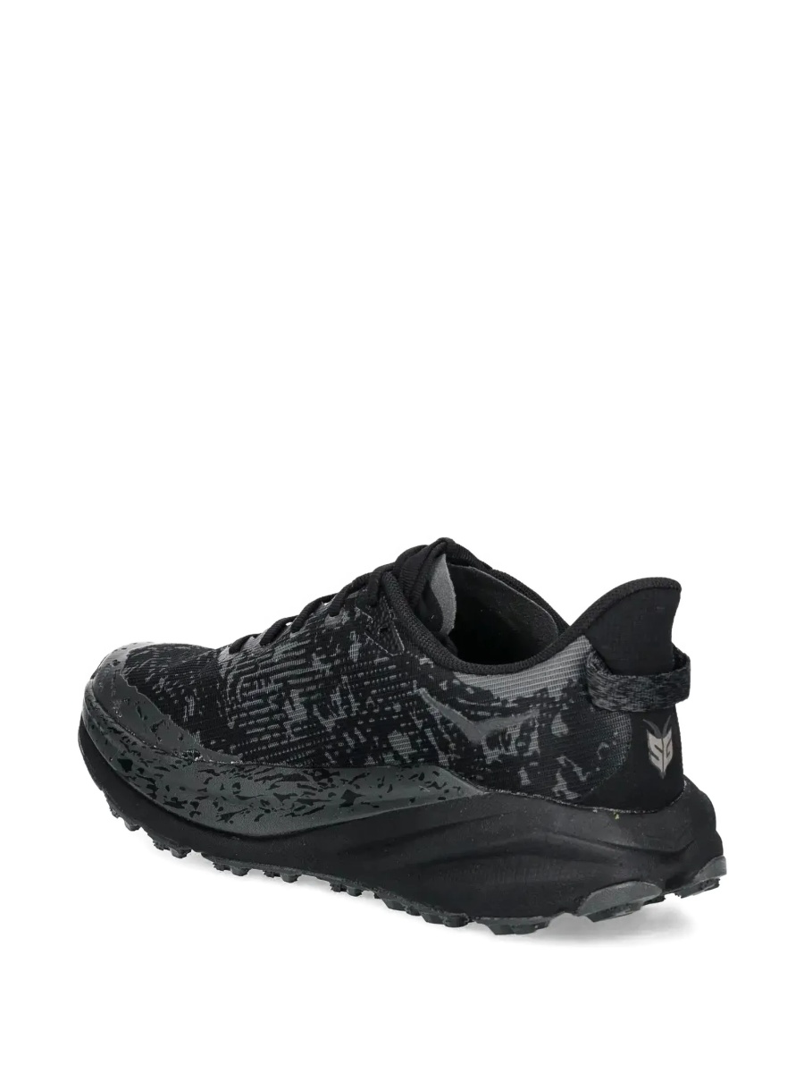 Sneakers Hoka One One negri din material textil - Img 3