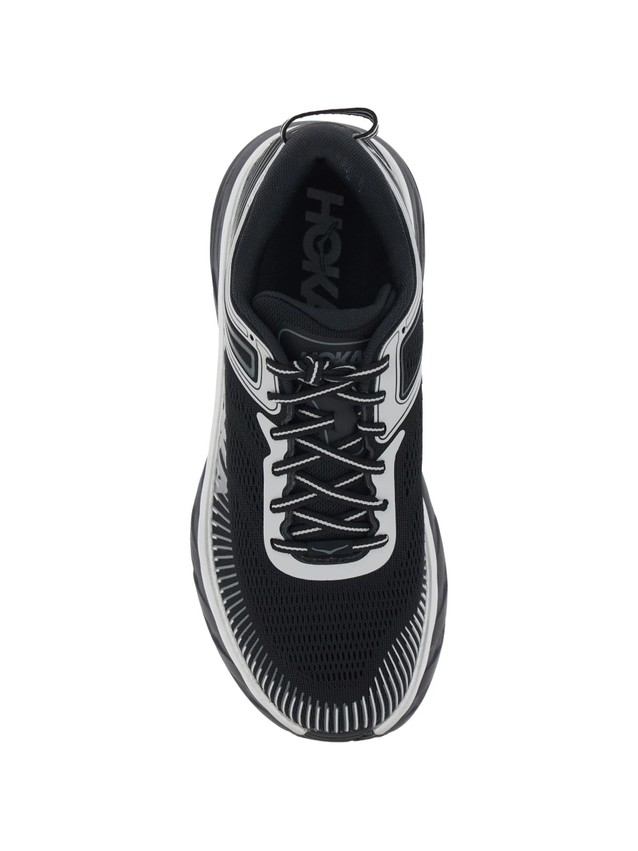 Sneakers Hoka One One negri din material textil - Img 3