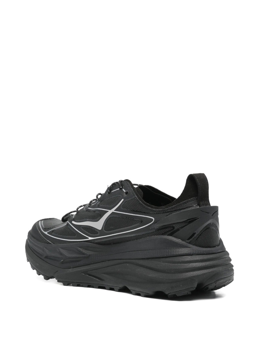 Sneakers Hoka One One negri din poliuretan si material textil - Img 3