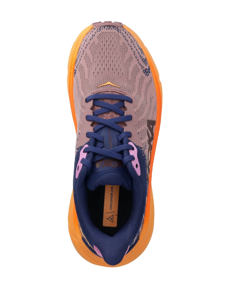 Sneakers Hoka One One roz din material textil - Img 4
