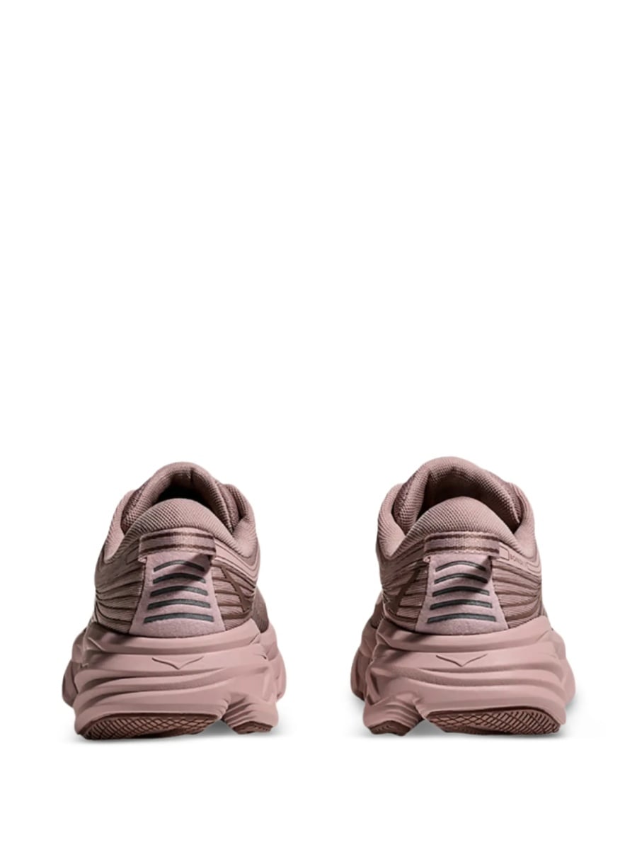 Sneakers Hoka One One roz din material textil - Img 3
