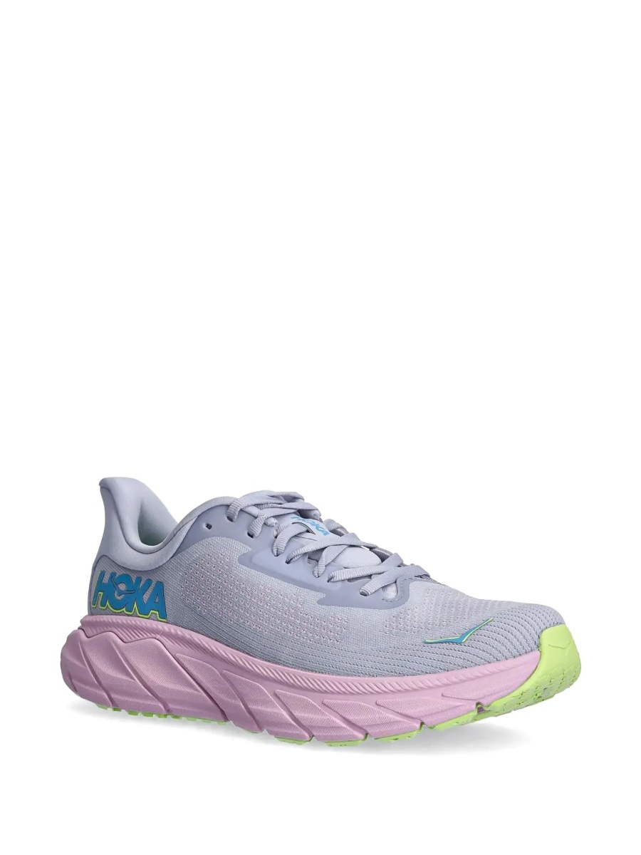 Sneakers Hoka One One violet din material textil - Img 2