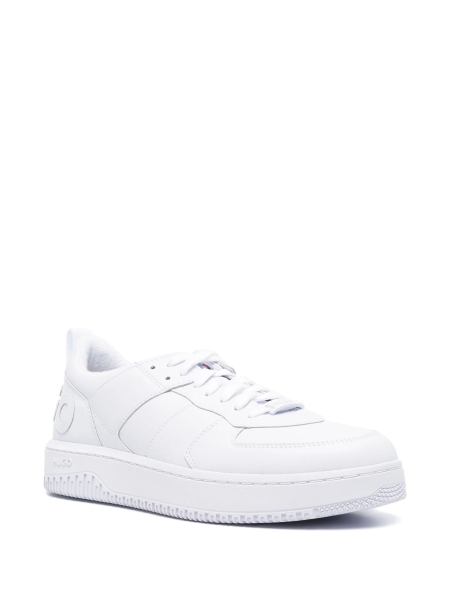 Sneakers Hugo Boss albi din poliuretan - Img 2