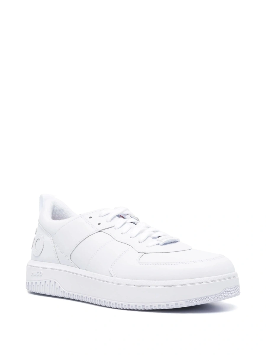 Sneakers Hugo Boss albi din poliuretan - Img 2