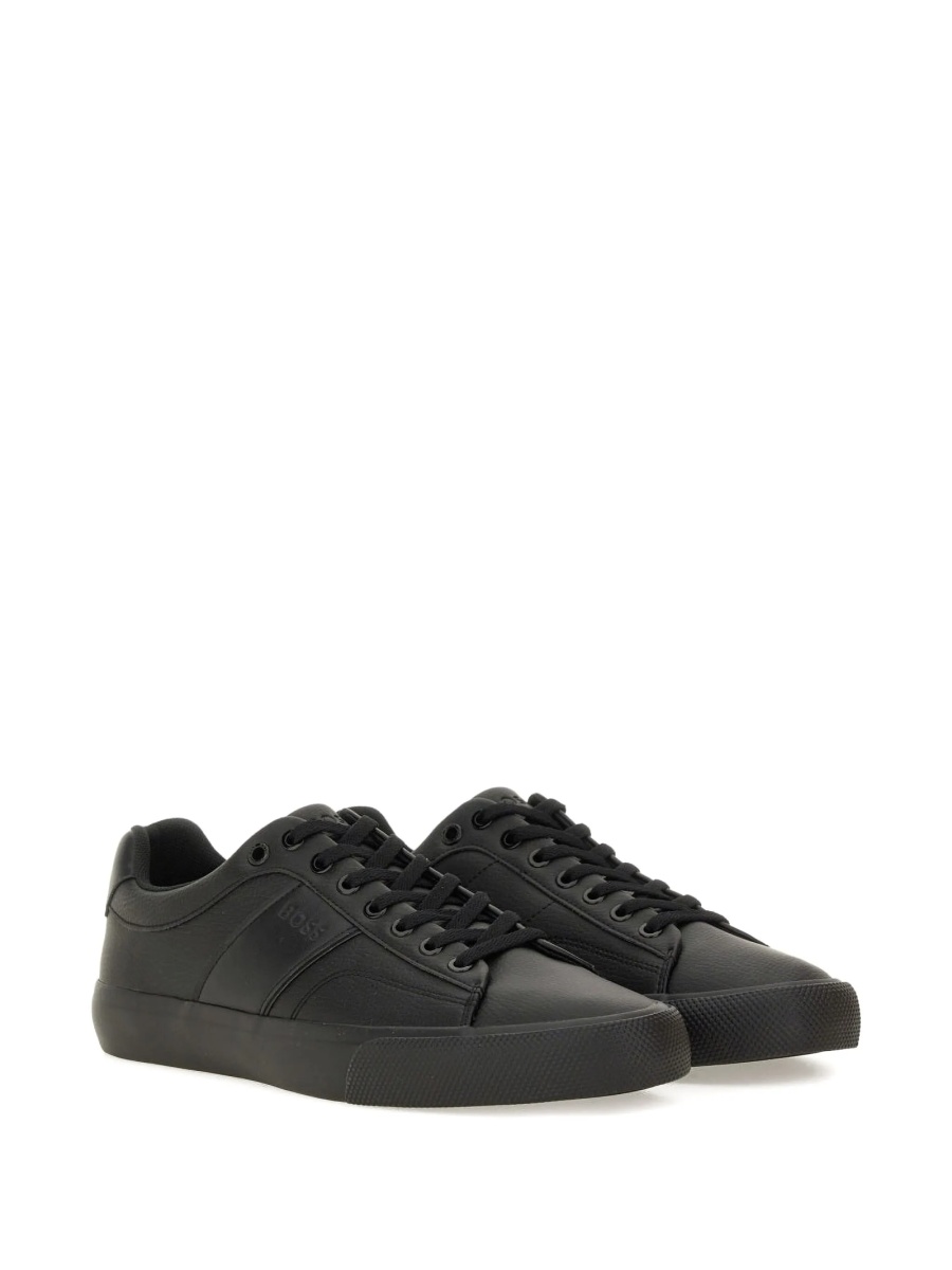 Sneakers Hugo Boss negri din piele - Img 2