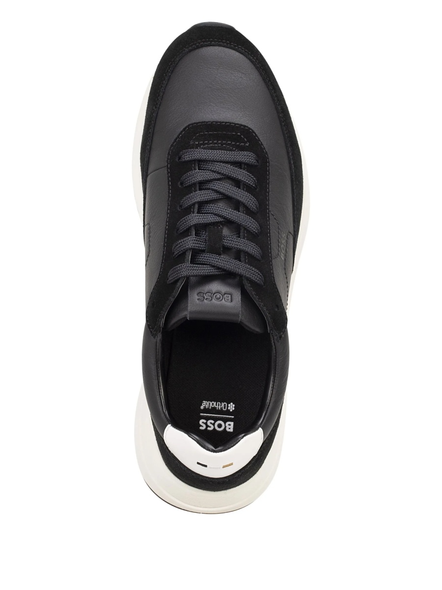Sneakers Hugo Boss negri din piele - Img 3