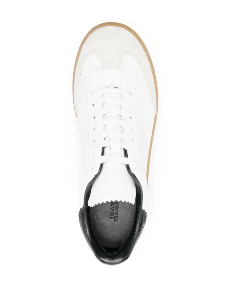 Sneakers Isabel Marant albi din piele - Img 4