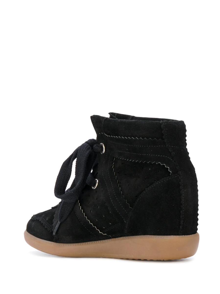 Sneakers Isabel Marant negri din piele intoarsa - Img 3
