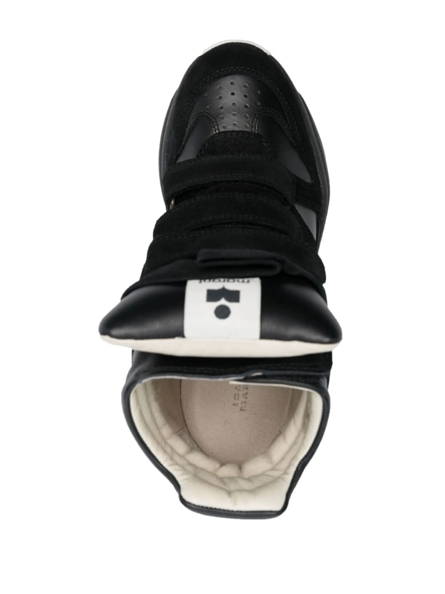 Sneakers Isabel Marant negri din piele - Img 4