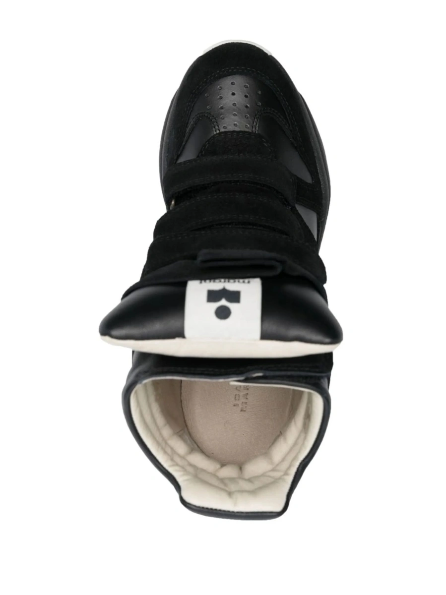 Sneakers Isabel Marant negri din piele - Img 4