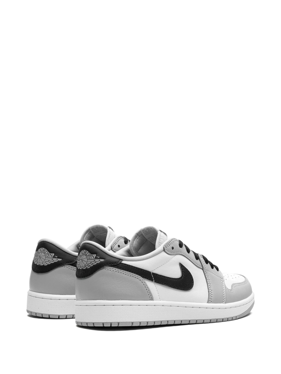 Sneakers Jordan air jordan 1 gri din piele si material textil - Img 3