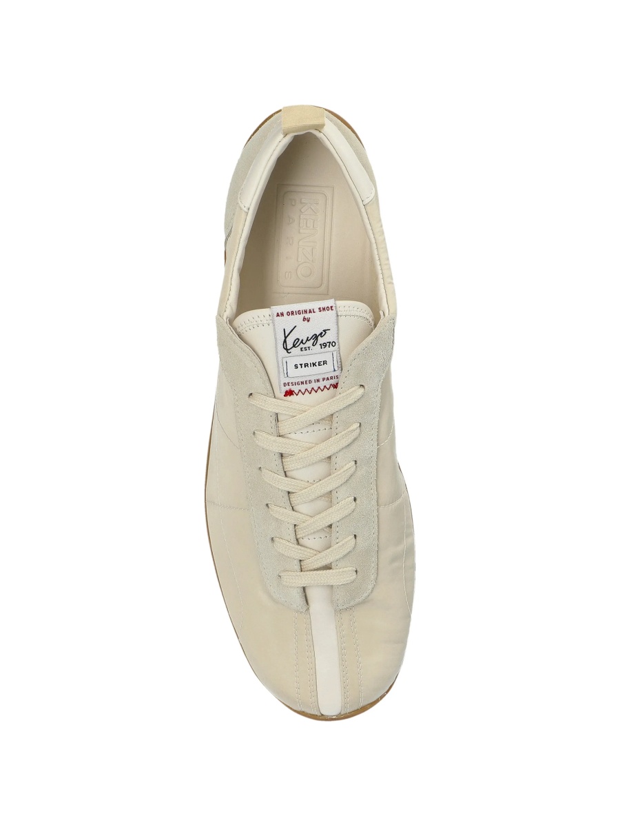 Sneakers Kenzo neutri din poliamida si piele intoarsa - Img 4