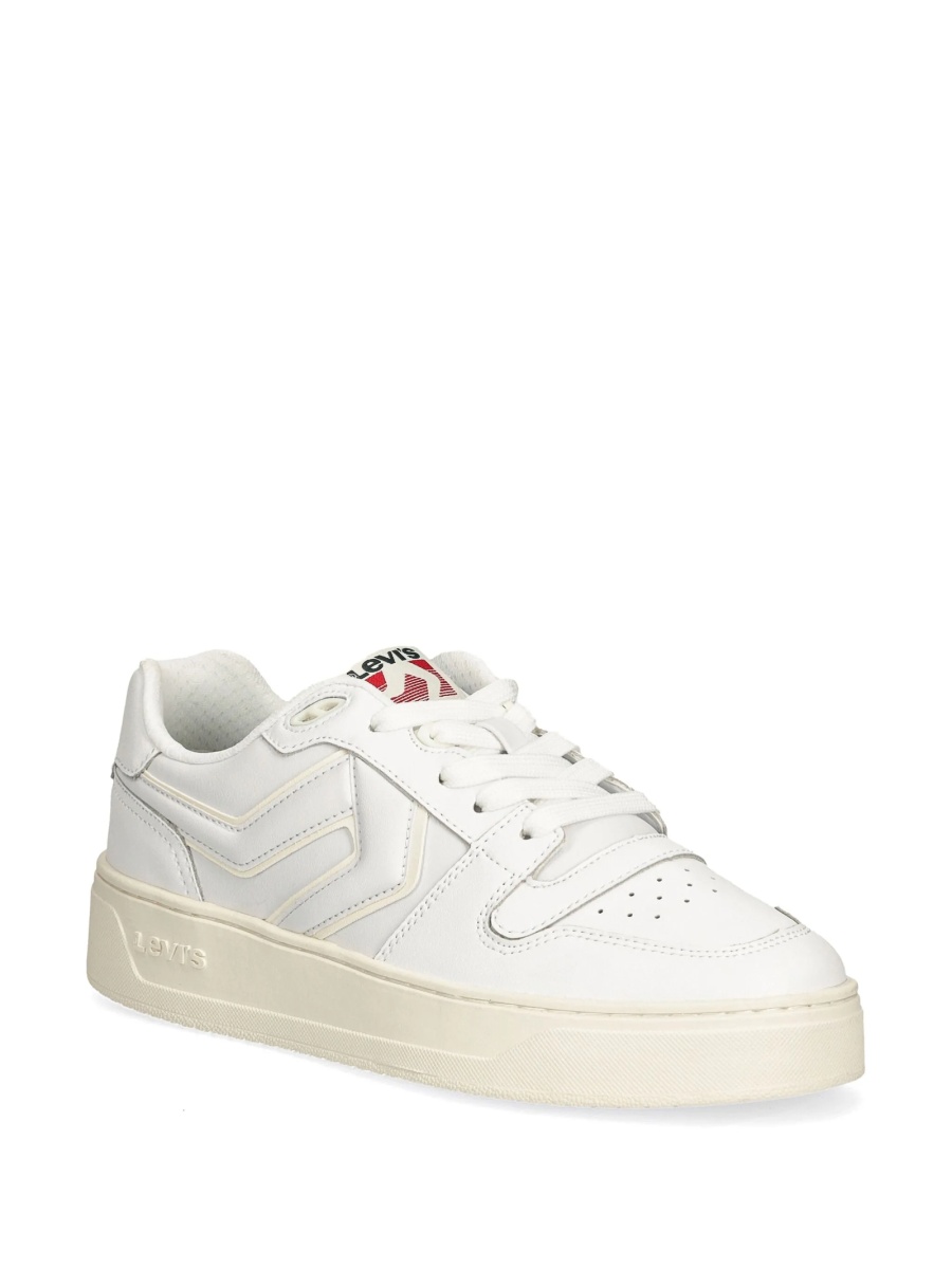 Sneakers Levi's® albi din poliuretan si piele - Img 2