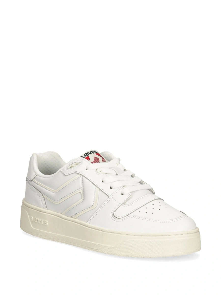 Sneakers Levi's® albi din poliuretan si piele - Img 2