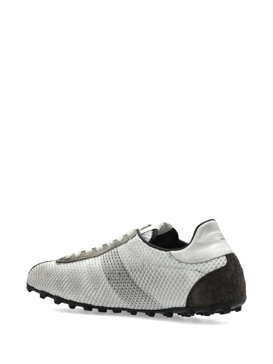 Sneakers Maison Margiela albi din plasa si piele intoarsa - Img 3