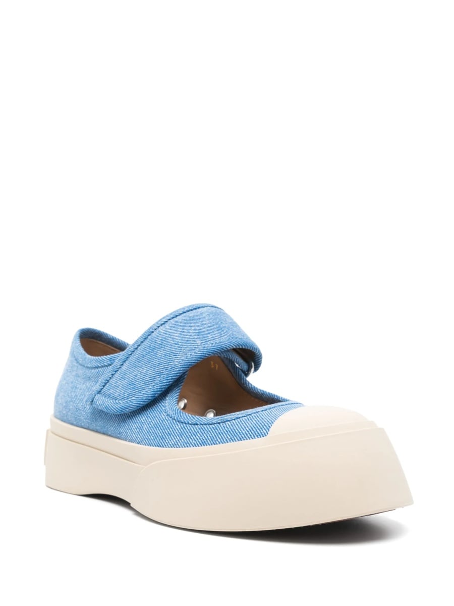 Sneakers Marni albastri din material textil - Img 2