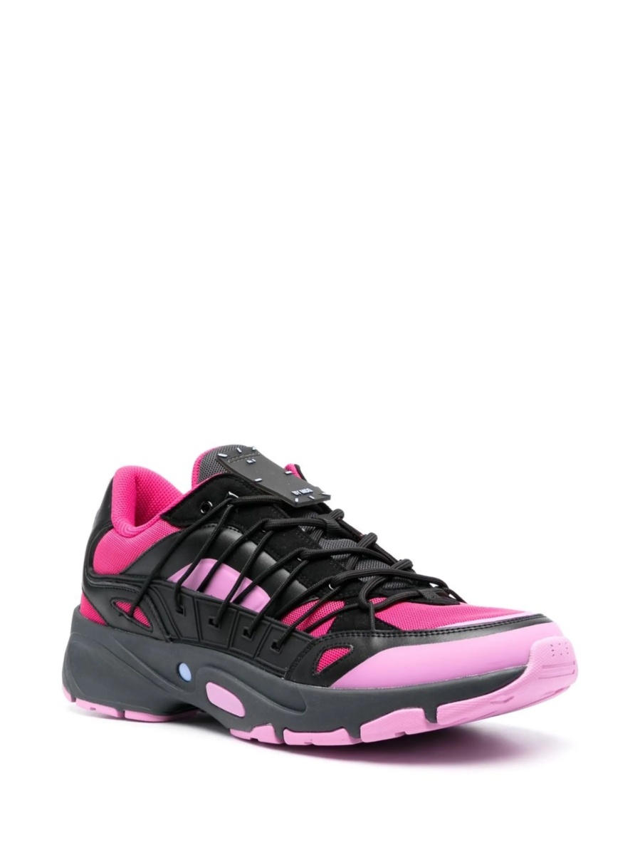 Sneakers MCQ Alexander McQueen negri din material textil si piele - Img 2