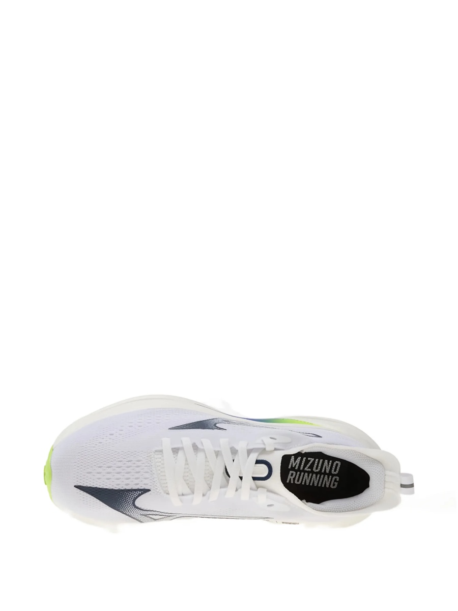 Sneakers Mizuno albi din material textil - Img 5