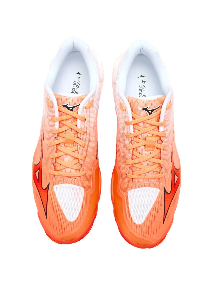Sneakers Mizuno portocalii din poliuretan si material textil - Img 3