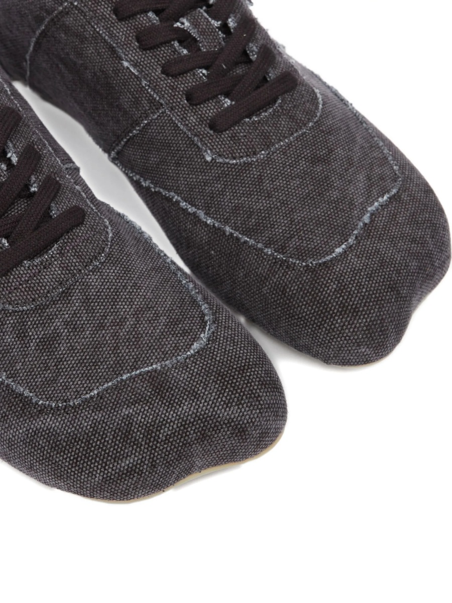 Sneakers MM6 Maison Margiela gri din bumbac - Img 4