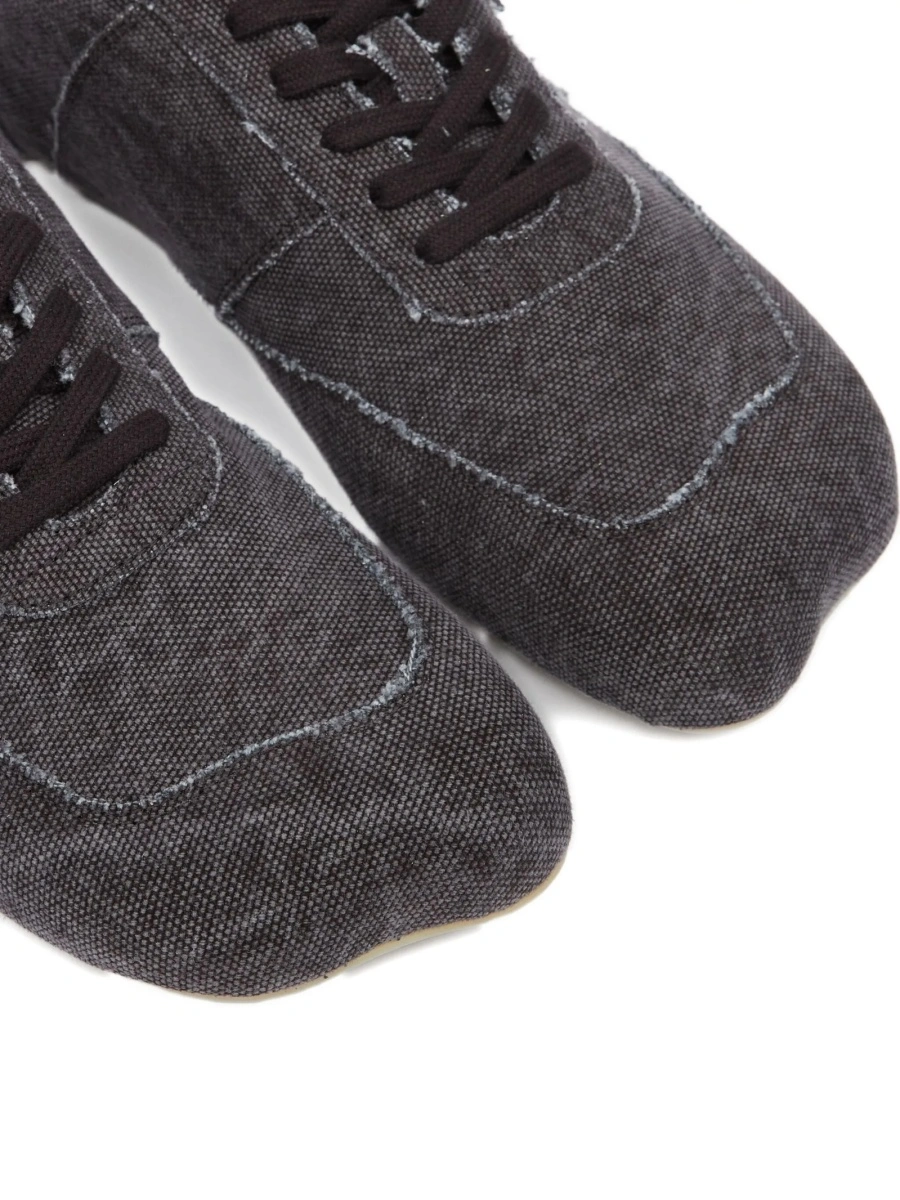 Sneakers MM6 Maison Margiela gri din bumbac - Img 4
