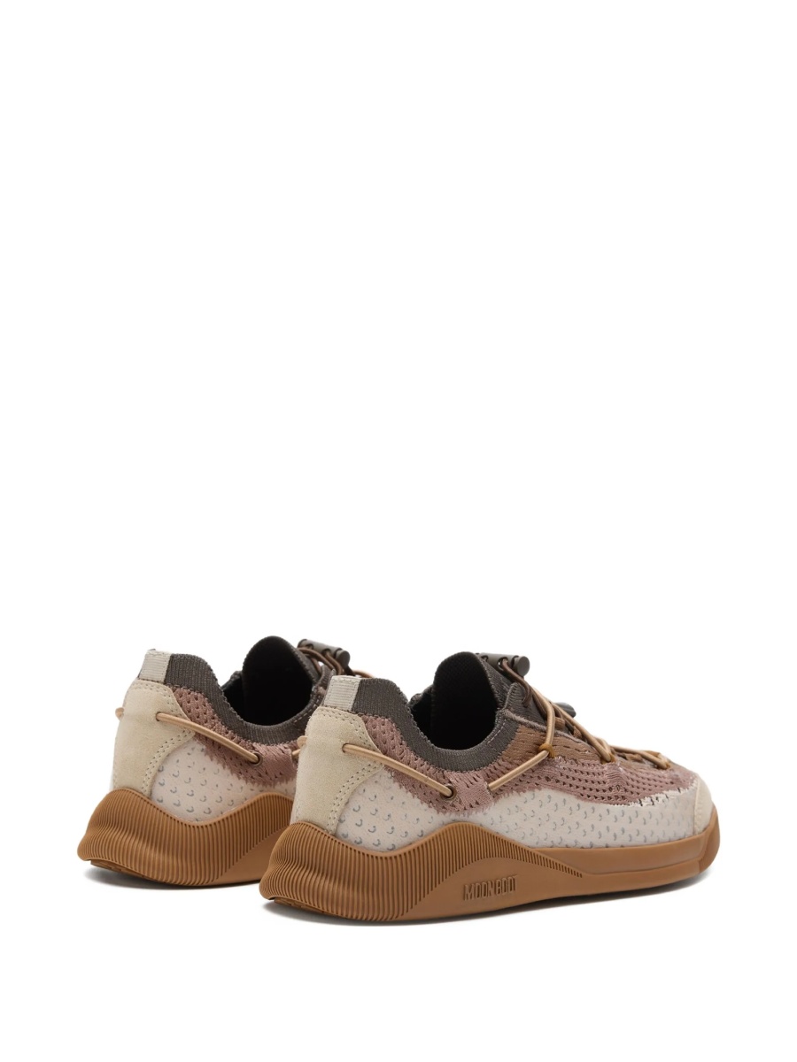 Sneakers Moon Boot maro din polyester si piele - Img 3