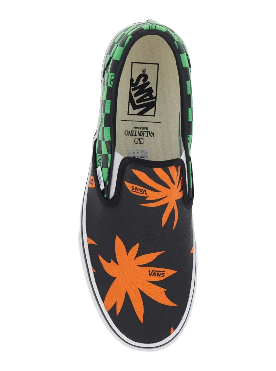 Sneakers Multicolor Low Top Sneaker with Check Motif with VLogo Print and Palm Print and logo lettering in Cotton Man - Img 4