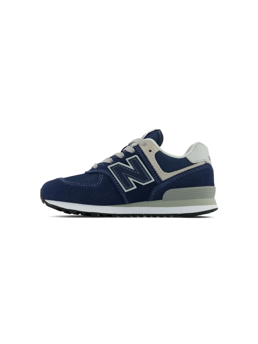 Sneakers New Balance albastri din piele si material textil - Img 7