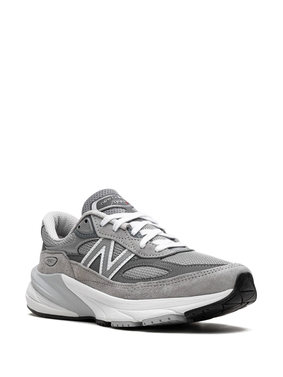 Sneakers New Balance gri din material textil si piele intoarsa - Img 2
