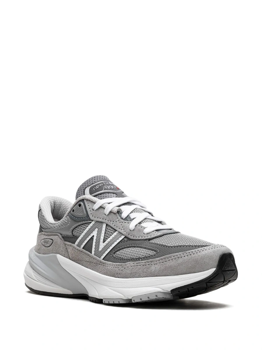Sneakers New Balance gri din material textil si piele intoarsa - Img 2