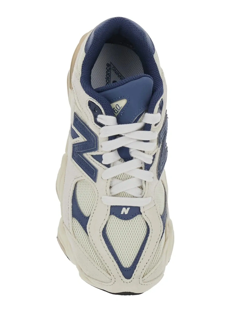 Sneakers New Balance Kids albastri din textil - Img 4