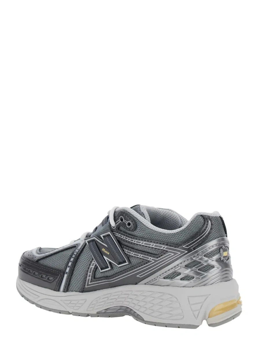 Sneakers New Balance Kids gri din material sintetic - Img 3