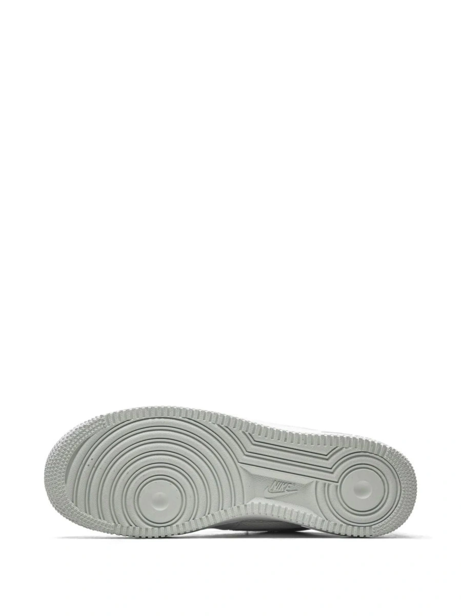 Sneakers Nike air force 1 albi din material textil si piele intoarsa - Img 4