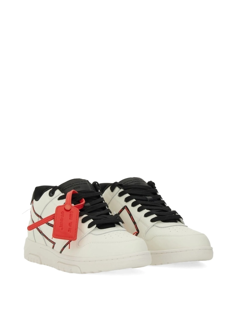 Sneakers Off-White albi din piele si poliester reciclat - Img 2