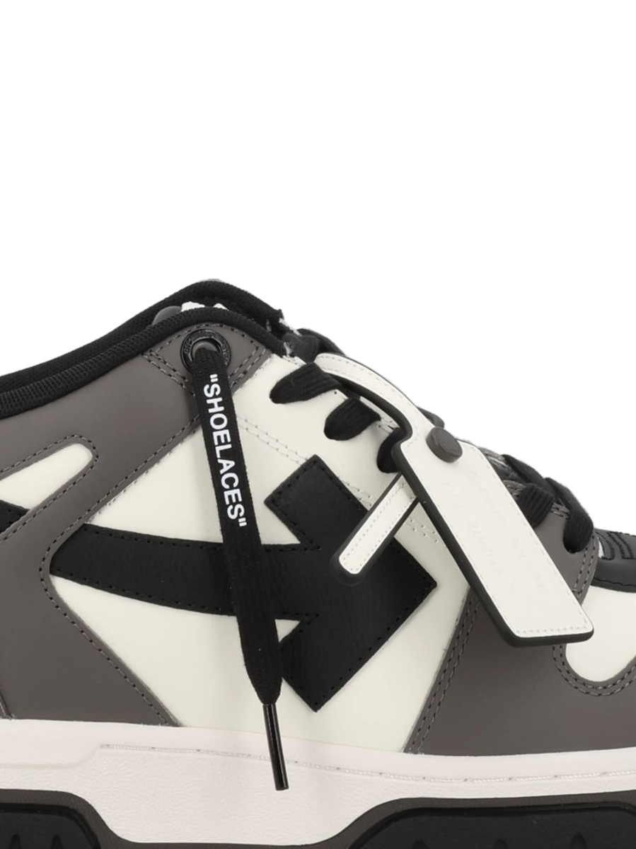 Sneakers Off-White Out of Office gri din poliester reciclat si piele - Img 2