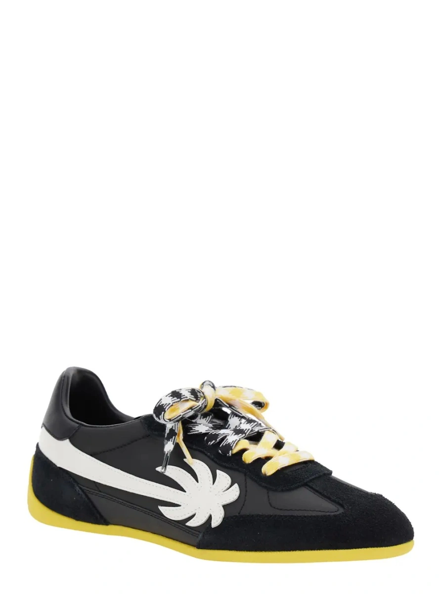 Sneakers Palm Angels negri din piele - Img 2