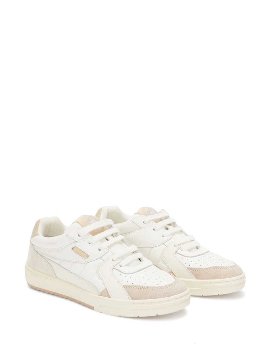 Sneakers Palm Angels University albi din piele - Img 4