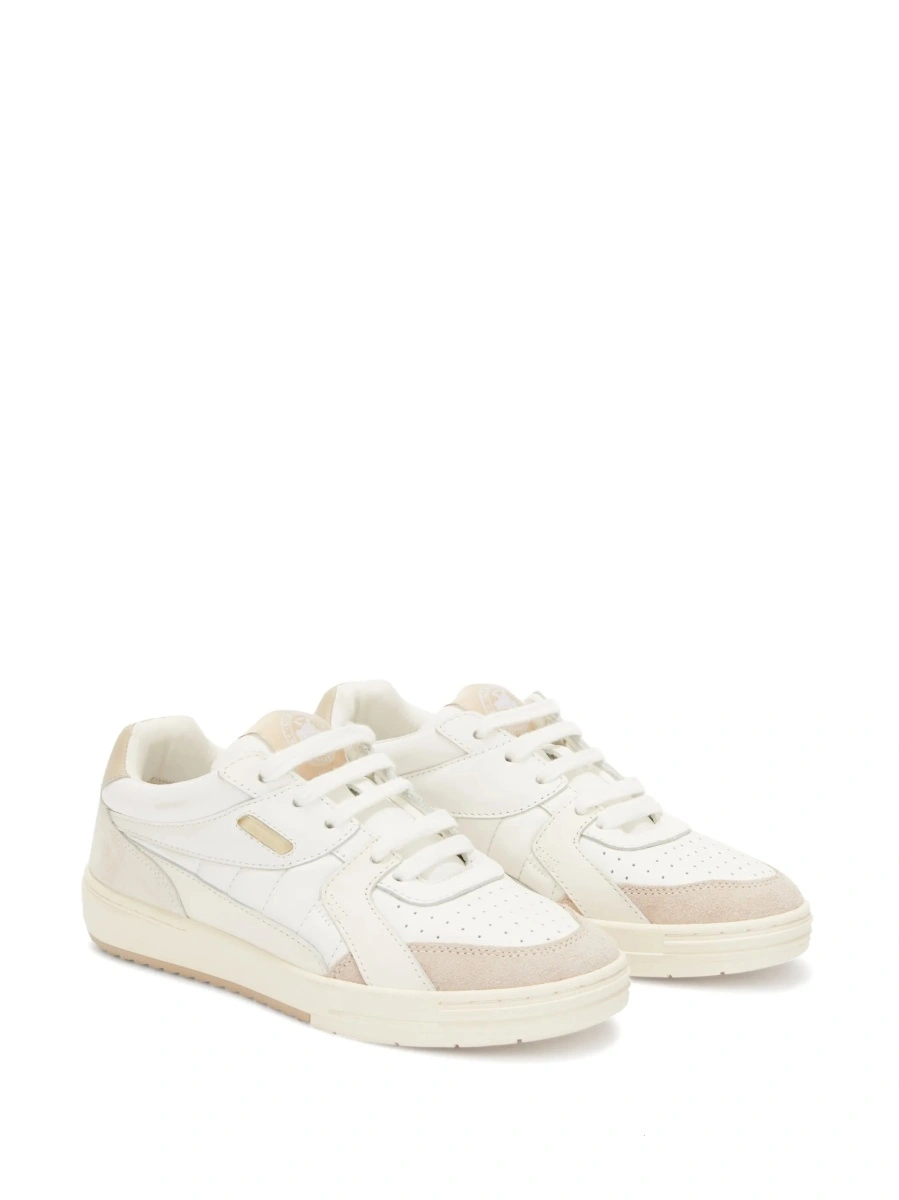 Sneakers Palm Angels University albi din piele - Img 4