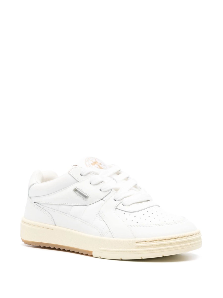 Sneakers Palm Angels University albi din piele - Img 2