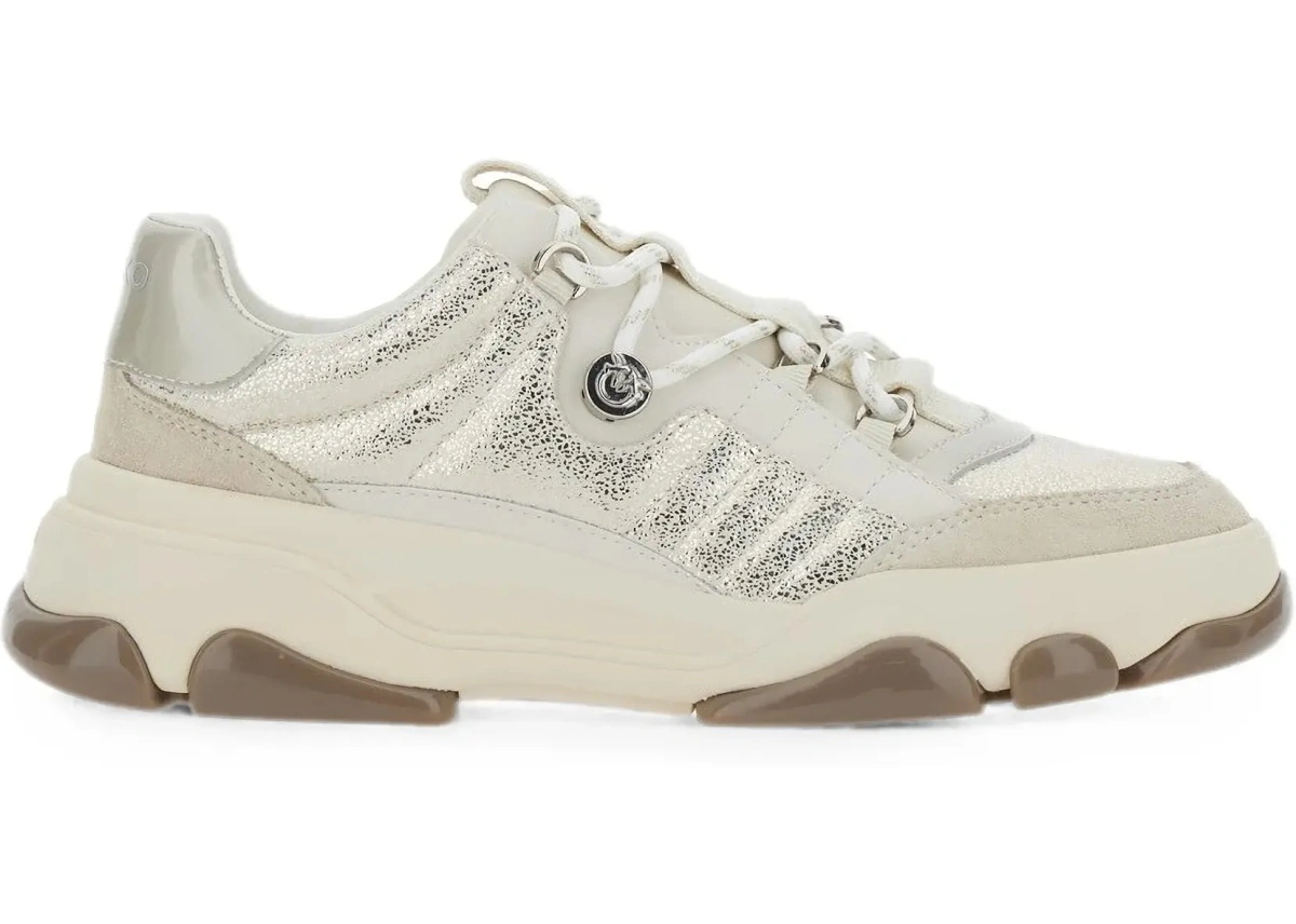 Sneakers Pinko gri din piele - Img 8