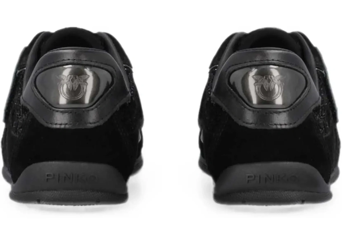 Sneakers Pinko negri din piele intoarsa - Img 8