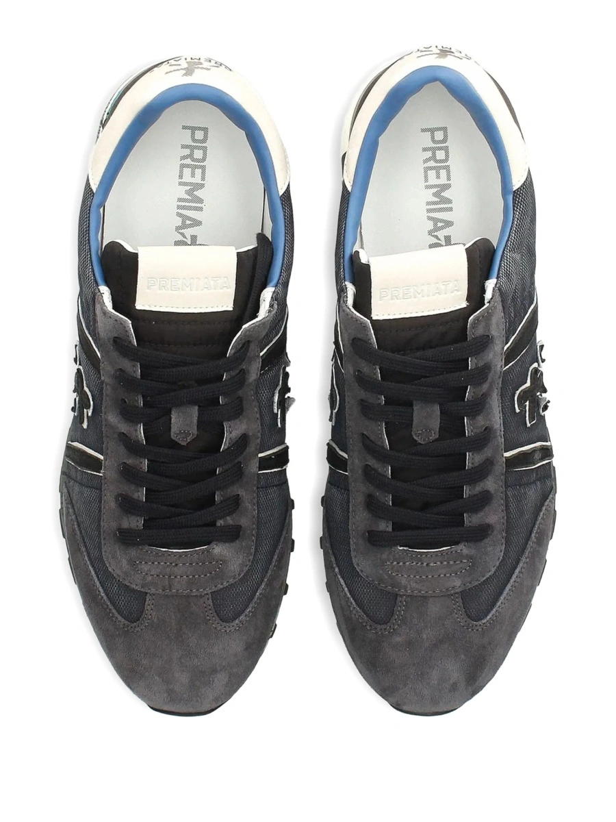 Sneakers Premiata gri din piele intoarsa - Img 5