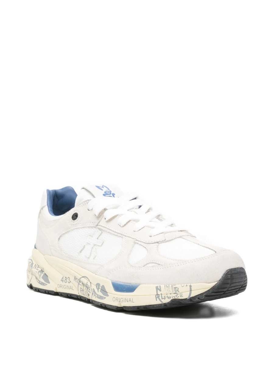 Sneakers Premiata neutri din piele intoarsa - Img 2
