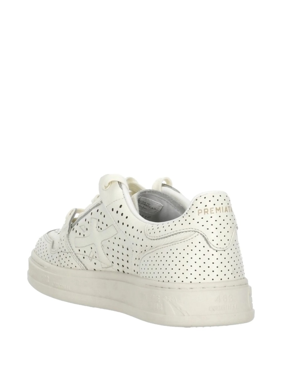 Sneakers Premiata neutri din piele si poliuretan - Img 3