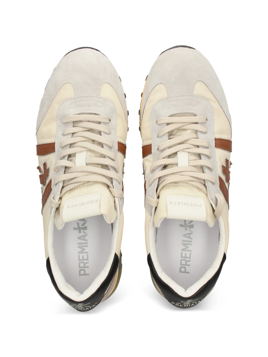 Sneakers Premiata neutri din poliamida si poliuretan - Img 3