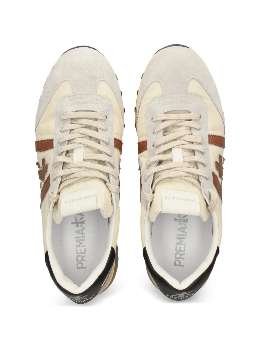 Sneakers Premiata neutri din poliamida si poliuretan - Img 3