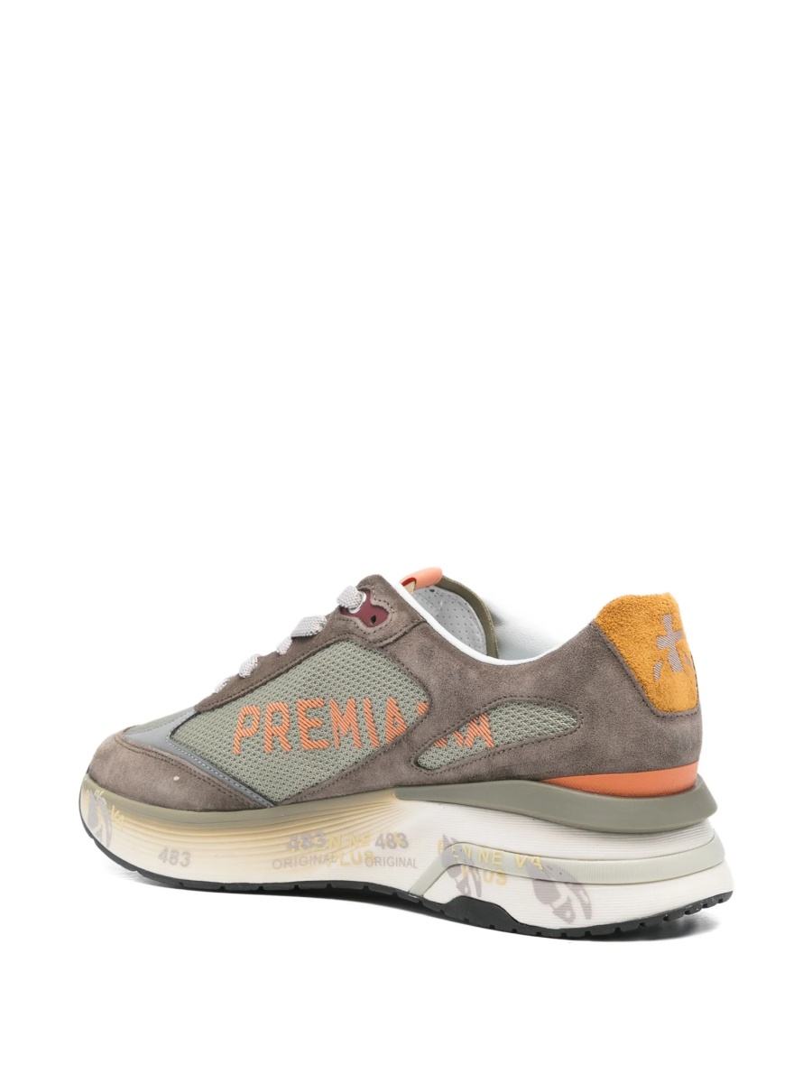 Sneakers Premiata neutri din poliamida si poliuretan - Img 3