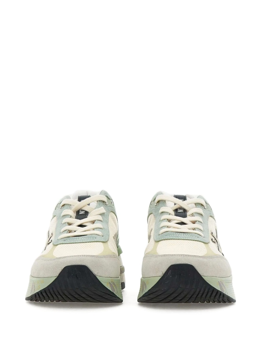 Sneakers Premiata verzi din poliamida si elastan - Img 5