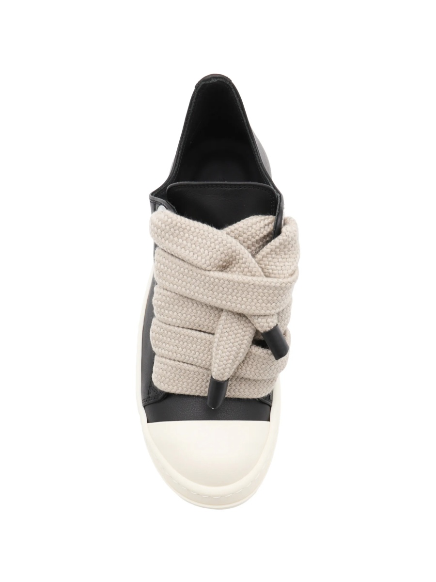 Sneakers Rick Owens negri din piele - Img 4