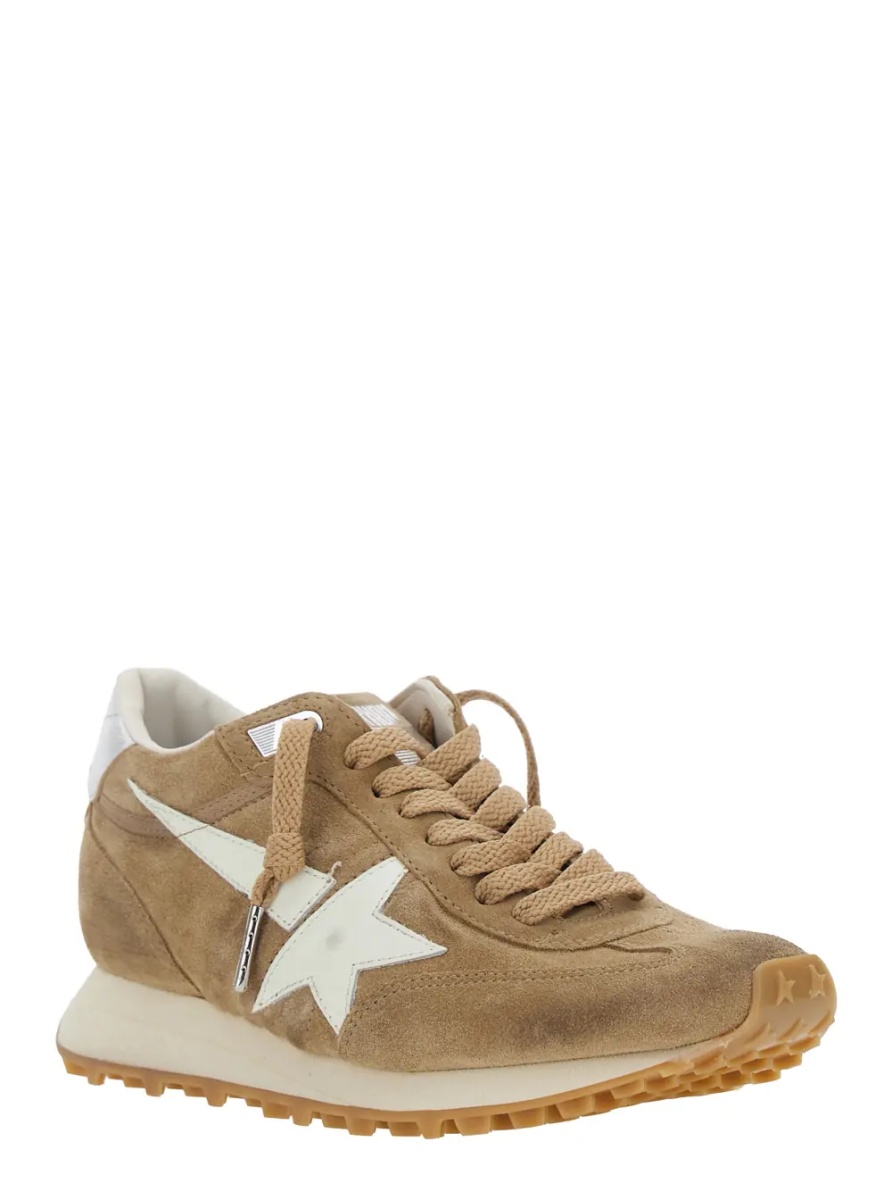 Sneakers ' Running Marathon' Beige Sneakers with Star Patch on the Side in Suede Woman - Img 2